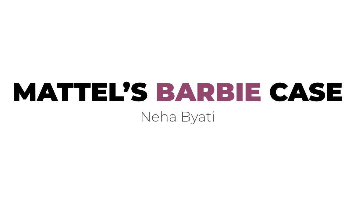 Presentation design: marketing barbie