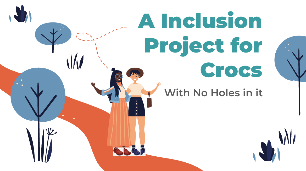 Presentation design: marketing crocs