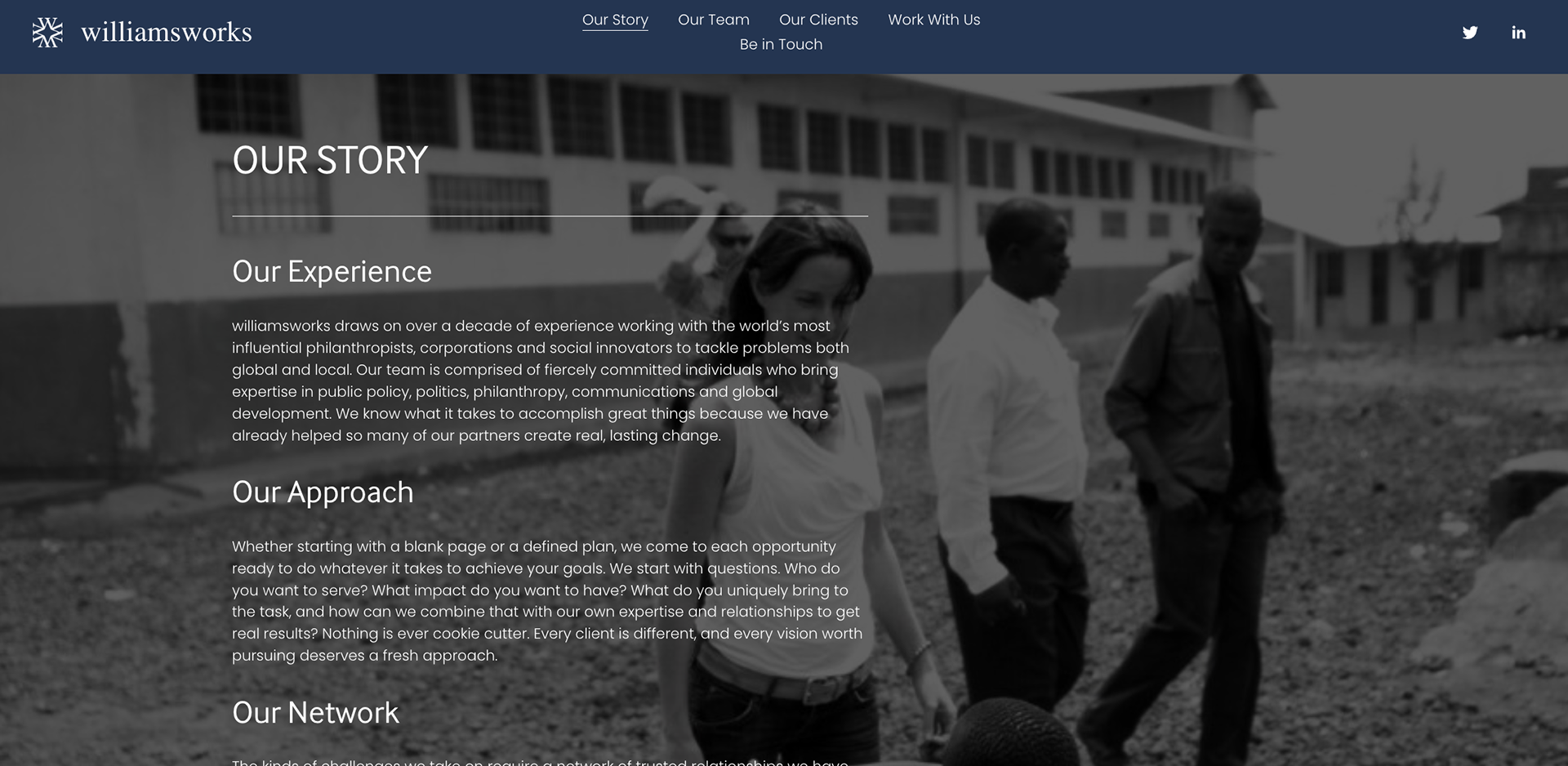 WilliamsWorks screen